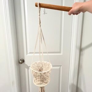 Macrame Plant Hanger and Wall Stand